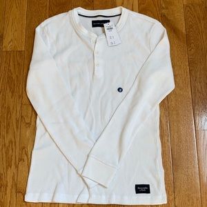 Long Sleeve Waffle Henley